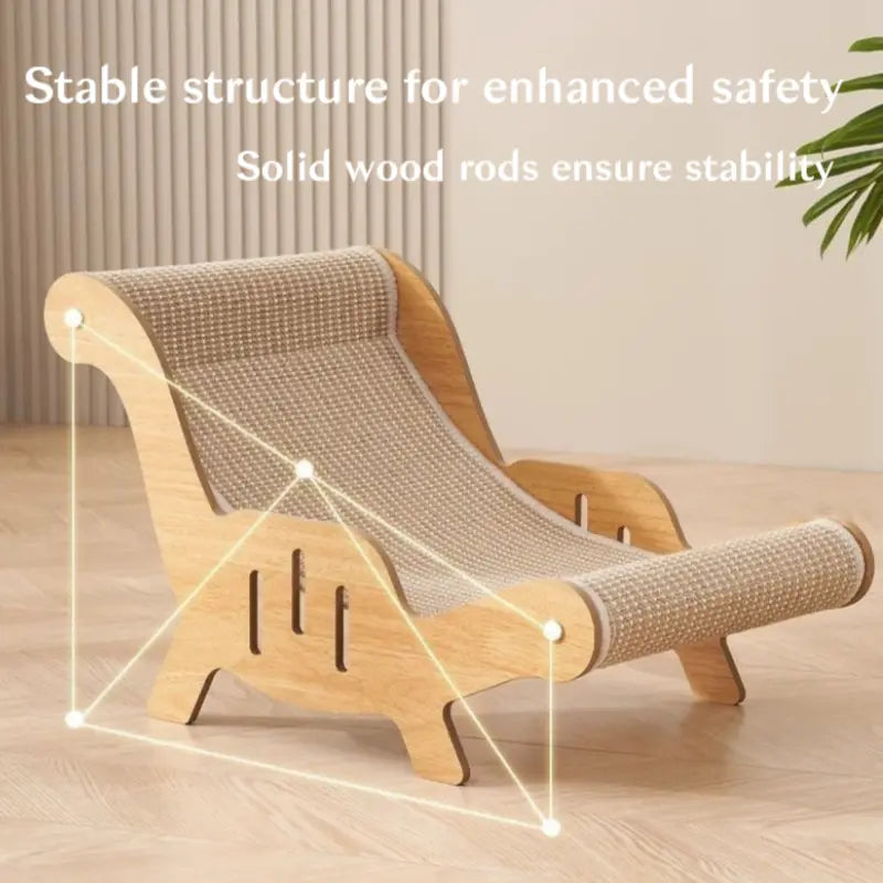 Transform Your Cat's Playtime with the 2-In-1 Sisal Fiber Scratcher and Hammock Lounge - Non-Shedding, Breathable, and Perfect for Claw Sharpening!