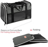 Portable Foldable Cat and Dog Carrier - Soft-Sided Pet Travel Bag for Pets up to 22 lbs, Airline Approved